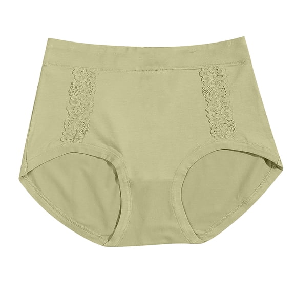 Ashirexll Plus Size Underwear for Women, Womens Cotton Underwear, Mid Waist Breathable Plus Size Comfortable Panties