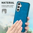 thumbnail image 2 of Dteck for Samsung Galaxy A34 5G Case, Slim Skin-Friendly PU Leather with Anti-Scratch Microfiber Lining Protective Back Cover,Blue, 2 of 8