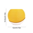 thumbnail image 2 of Modern Woven Textured Split Flower Pot Decorative Bonsai Planter with Saucer for Small Plants Succulents Living Room Home Office Shelf Decor, 2 of 5