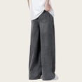 thumbnail image 3 of UACY Boys Baggy Jeans Teen Y2K Straight Wide Leg Denim Pants Vintage Casual High Waisted Loose Trousers (Black, 14-15 Years), 3 of 4