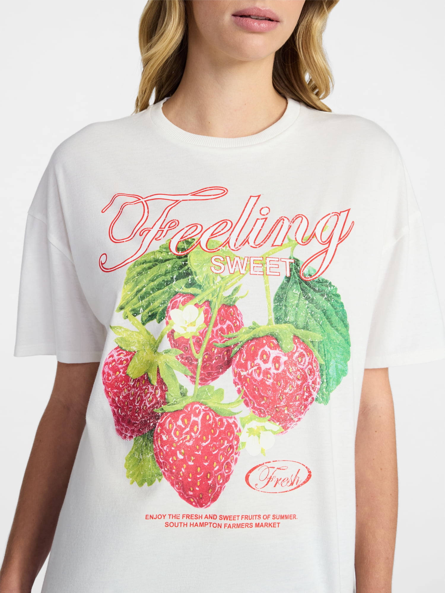 No Boundaries Washed Graphic Boyfriend Tee, Women's XXS-XXL