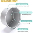 thumbnail image 3 of Yirtree 2.5 Inch Cake Pan, 5 Pcs Layer Baking Round Cake Pans Set Stainless Steel, For Baking Steaming Serving, Mirror Finish & Dishwasher Safe, 3 of 8