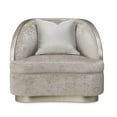 thumbnail image 2 of Michael Amini Lanna Matching Chenille Accent Chair - Storm Gray/Silver Mist, 2 of 12
