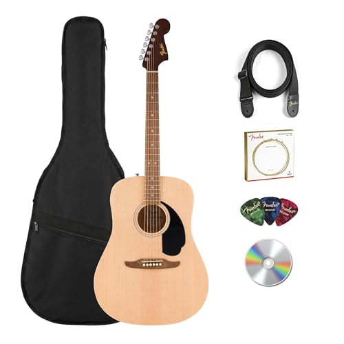 Fender California Redondo Dreadnought Acoustic Guitar - Natural w/ Gig Bag
