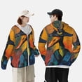 thumbnail image 3 of KLL Abstract Funny Duck Print Men's Women’s UPF 50+ Sun Protection Outdoor Hoodie Jacket Long Sleeve Fishing Hiking Performance Shirt-Medium, 3 of 6