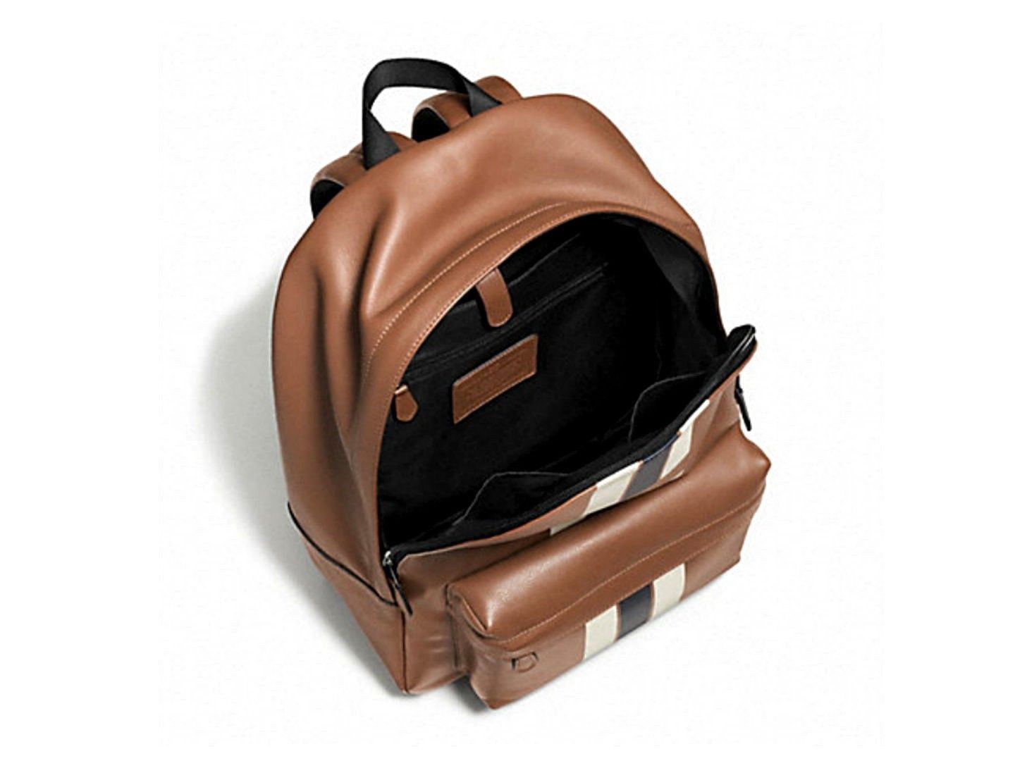 coach charles backpack with varsity stripe