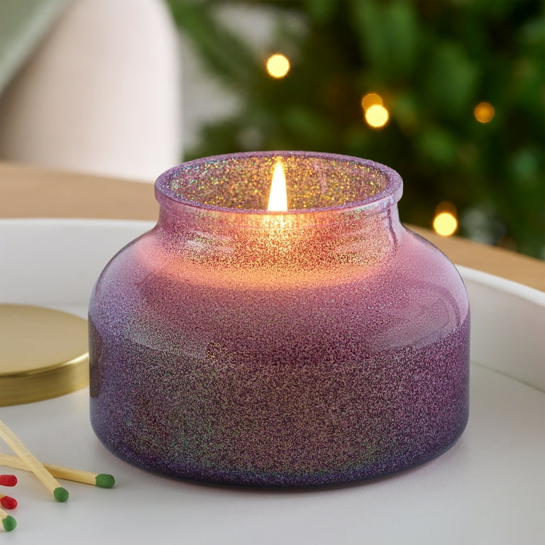 spiced apple tobacco candle Better Homes & Gardens 1-Wick Holiday Scented Glitter Jar Candle, Spiced  Apple Tobacco, 12oz
