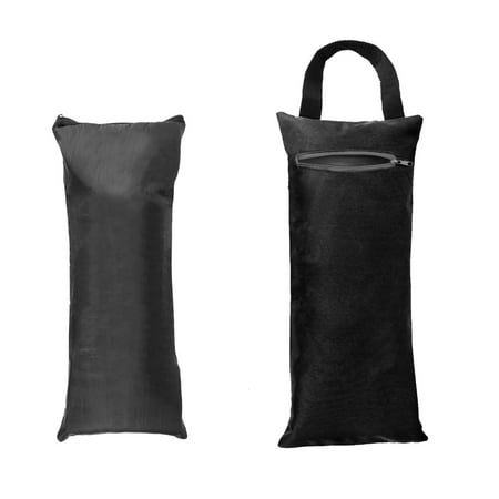 GOGO 16 Unfilled Sand Bag with Inner Lining Adding Weight and Support for Yoga Pilates Fitness-Black