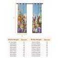 thumbnail image 6 of Easter Bunnies Blackout Curtains for Bedroom/Living Room, Spring Easter Eggs Garden Floral Thermal Insulated Kitchen Drapes with Grommets, Light Blocking Window Treatment, 2 Panels 52" x 45", 6 of 7