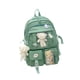 thumbnail image 1 of Mochila para niñas, linda mochila escolar, bolsa para computadora portátil de trabajo para mujeres de 8 a 10 años y adolescentes verde oscuro, 1 of 8