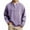 Purple, variant on Kureaily Autumn Winter Long Sleeve Shirt For Slim Fit Casual Pintuck Washed Crewneck Top For Everyday Wear Men’s Short Sleeve Shirt