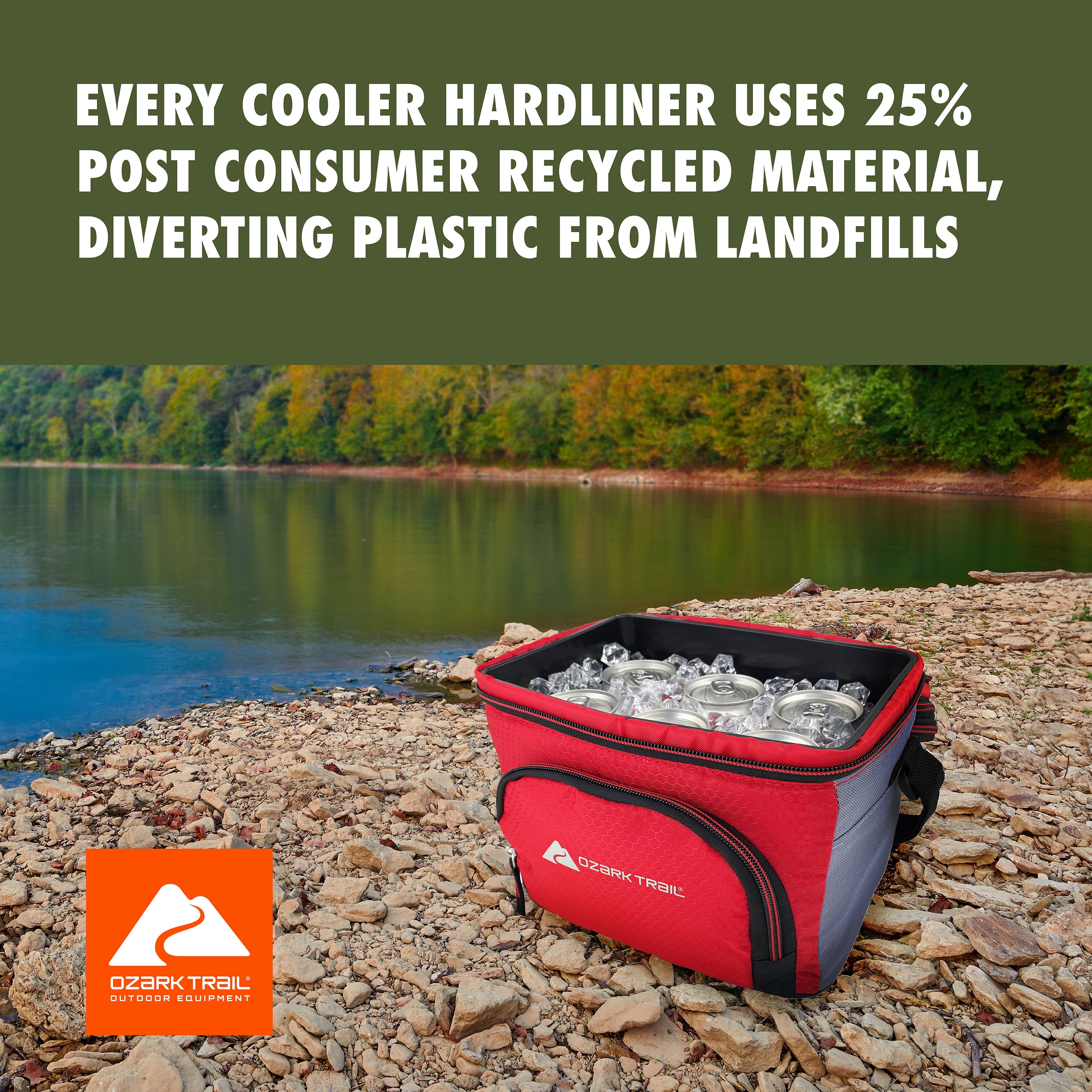 Ozark Trail OT-6000-50-6 Cooler 6 Can Soft-Sided Red