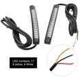 thumbnail image 1 of Tira de luz de se?al de giro de Suuonee1 par de motocicleta de coche flexible 17 SMD LED Luz de cola Tira de freno Indicador de se?al de giro Khall QC02560, 1 of 6