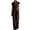 A-Coffee, variant on Jumpsuits for Women Wide Leg Rompers V Neck Summer Boho Pleated Ruffle Sleeveless Casual High Waisted Jumpers With Pockects