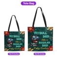 thumbnail image 5 of Pitbull Dad Like a Regular Dad Only Cooler Happy Father's Day All Over Print 3D Canvas Tote Bag Terrier Dog Lover Reusable Handbag - 02007, 5 of 5