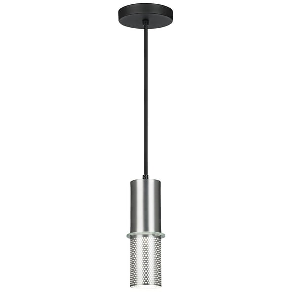 George Kovacs Larry 3 1/2" Wide Satin Aluminum Mini Pendant