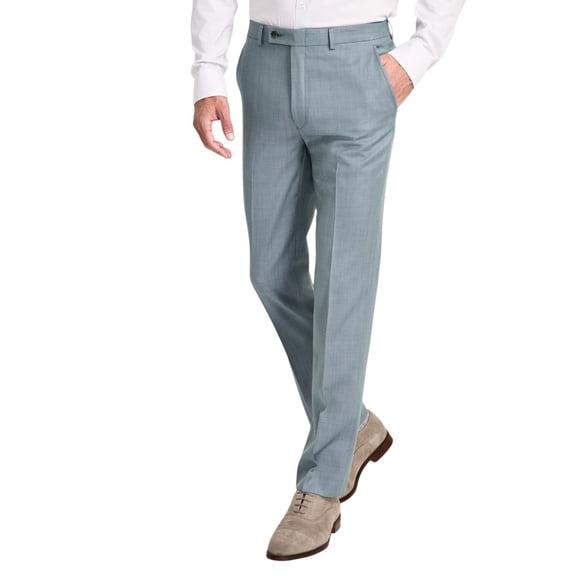 Calvin Klein Mens Slim fit Dress Pants 42 / 30 Sage Green Solid Stretch Wool