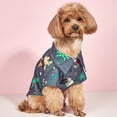 thumbnail image 4 of CBFFDC Pet Outfit Cartoon Dinosaur Print Pet Shirt Short Sleeves Turndown Collar Button Summer Two legged Clothes, 4 of 5