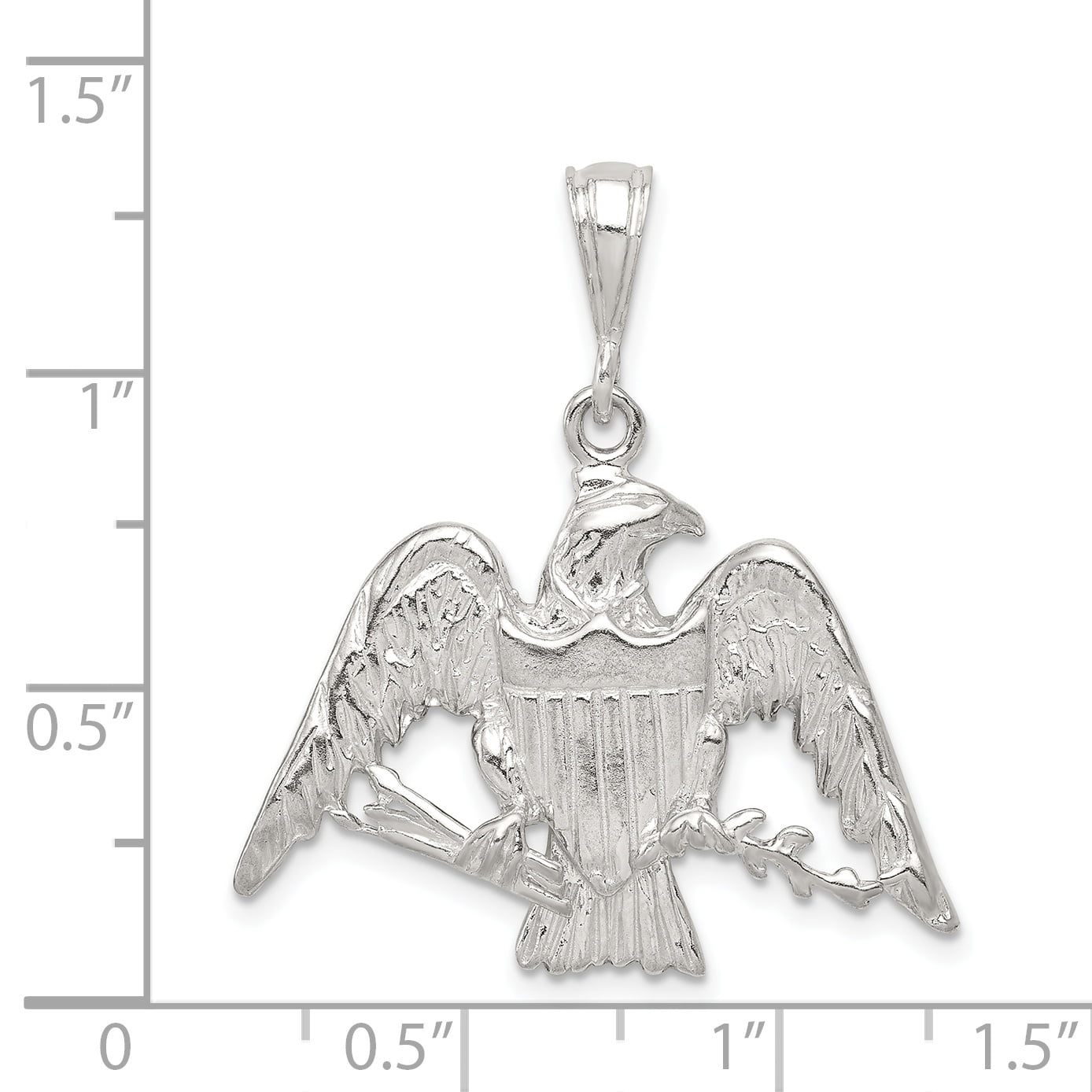 23mm Silver Yellow Plated Eagle Charm