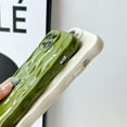 thumbnail image 5 of Water Ripple Pattern Curly Wave Frame Soft Compatible with iPhone Case (Green,iPhone 12), 5 of 5