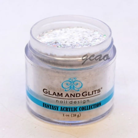 FANTACY ACRYLIC POWDER COLOR - Glam and Glits 1oz/28g (543 - Platinum