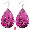 thumbnail image 2 of PVCS Boucles d'Oreilles de la Saint-Valentin Cœur Amour Lèvres Rouges Boucles d'Oreilles Imprimées Double Face, 2 of 2