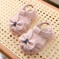 thumbnail image 2 of EnJoCho Toddler Baby Girl Cute Sandals Solid Color Breathable Shoe Dew Toe Shoe Bag Head Sandals Girl Sandals Baby Soft Shoe Covers Sandals for 0 to 2 Years, 2 of 5