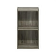 thumbnail image 3 of Pemberly Row Contemporary 2-Tier Open Shelf Bookcase in French Oak, 3 of 6