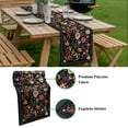 thumbnail image 5 of Watercolor Flowers Table Runner - 48 Inch Long, Kitchen Dining Table Runner Dresser Scarves, Farmhouse Floral Vintage Black Farmhouse Decor for Coffee Tables Wedding Party Banquet, 5 of 8