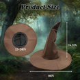 thumbnail image 4 of Sombrero de bruja Wizard Hat Gagift World para adultos y adolescentes, 46 cm, 4 of 7