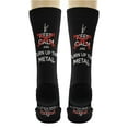 thumbnail image 5 of ThisWear Metal Don't Keep Calm and Turn Up The Metal 12-Pairs Novelty Crew Socks, 5 of 5