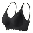 thumbnail image 3 of Everyday Bras for Women Women Bras plus Size Women Bras plus Size Front Hook Sports Bra Padding Full Support Sports Bra Workout Bra Compression Bras Small Bras Womens Bras No Underwire Black 34, 3 of 4