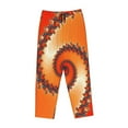 thumbnail image 4 of Fotbe Orange Rotating Women's Pajama Pants,Sleepwear Pants,Pj Bottoms Drawstring And Pockets-Small, 4 of 9
