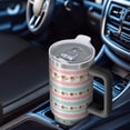 thumbnail image 6 of 40oz Pioneer Flower Floral Print Pattern Insulated Tumbler with Handle, BPA-Free Leak Proof Lid and Straws, Double Wall Vacuum, Hot 12h/Cold 34h, 6 of 6