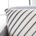 thumbnail image 3 of SAFAVIEH Trini Solid Chevron Accent Pillow, 18" x 18", Brown/White, 3 of 4