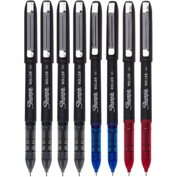 Bolígrafo Sharpie con punta de aguja de 0,5 mm de precisión, paquete de 8 unidades