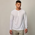 thumbnail image 5 of Men's Long-Sleeve Classic Henley Vintage Shirt, 5 of 5