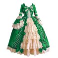 thumbnail image 7 of Babysbule Dresses for Women Fashion Women Vintage Gothic Court Gown Cake Skirt Lace Clashing Patchwork Bow Dress, 7 of 7