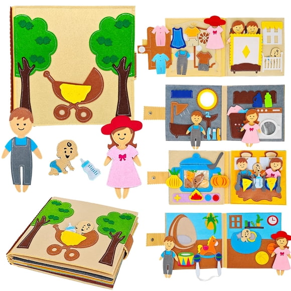 Montessori Busy Book Sendhjurf para niñas de 3 a 7 años