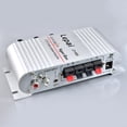 thumbnail image 2 of fastboy Car Motorcycle Power Amplifier HIFI Radio Audio USB MP3 Home Amp Aluminum Shell silver, 2 of 6