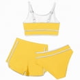 thumbnail image 4 of CAUYDY Toddler Baby Girl Bikini Swimsuit Set 3 Piece Set Bathing Suit with Cover Ups 2T 3T 4T 5T 6T 7T 8T 9T 10T 11T 12T Children Kid Girls Summer Swimwear (Sizes 11-12 Years,H03-Yellow), 4 of 5