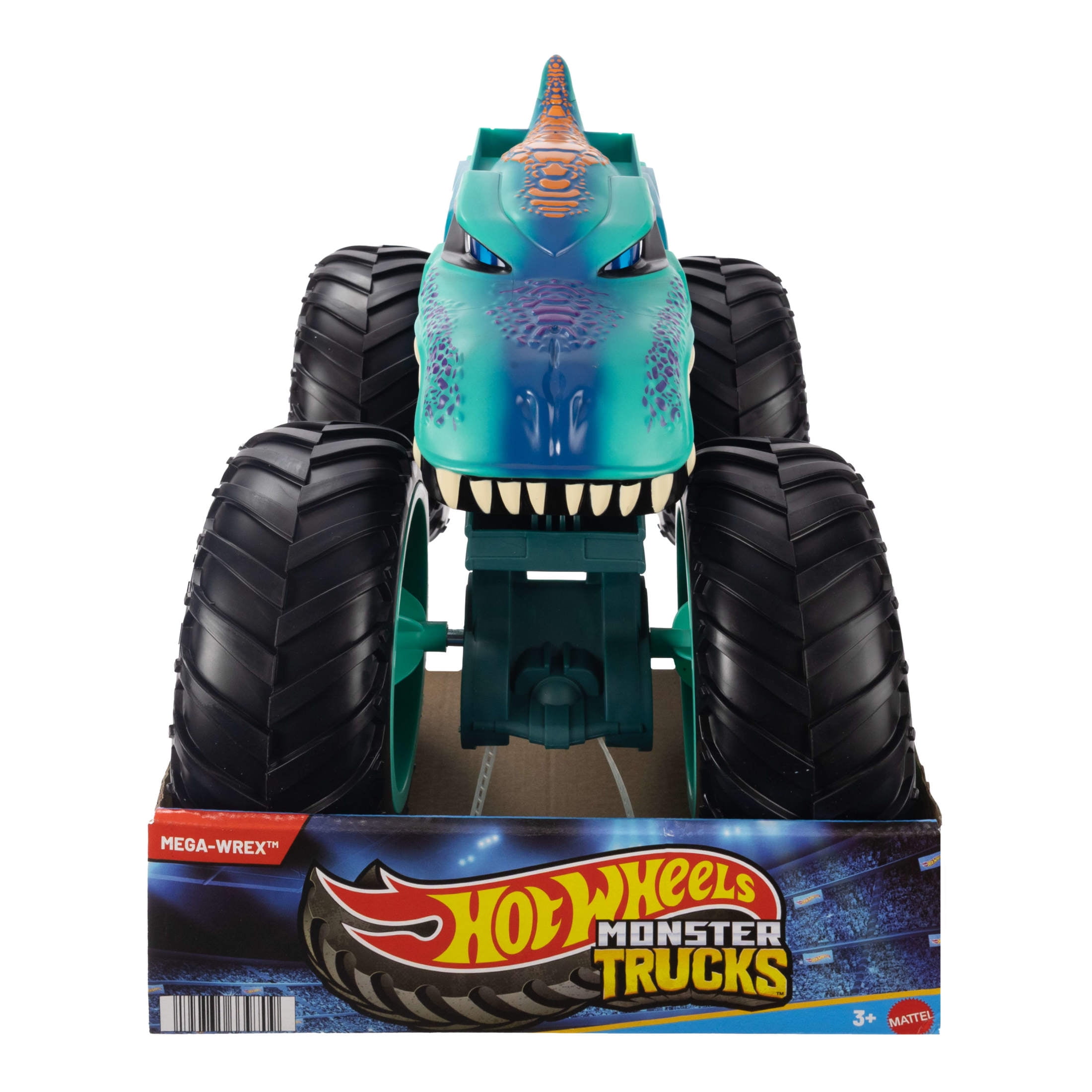 Hot Wheels Monster Trucks Colossal Mega-Wrex Toy Truck, Large-Scale Vehicle with Big Wheels