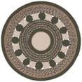 thumbnail image 2 of Safavieh Braided Haven Geometric Reversible Area Rug, Green/Ivory, 4' x 4' Round, 2 of 7