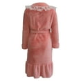thumbnail image 5 of Autumn And Winter Extended Pajamas, Coral Velvet, Thickened Plush, Bathrobes,women's robes long plush hooded ladies shower luxury christmas warm fuzzy robes house coat bathrobe for women full length, 5 of 5