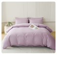 Purple Duvet Cover Bedding Set Soft Double Brushed Comforter Cover