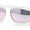 White Gold - Pink Mirror, variant on Flat Top Racer Bridgeless Rectangular Oval Double Rim Retro Sunglasses White Gold - Pink Mirror