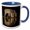 Blue/White, variant on 3drose, Zebras at a Waterhole. Africa, Kenya, Amboseli National Park. Night., 11oz Magic Transforming Mug