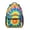 Red and Yellow, variant on Red and Yellow Tie Dye Pattern Backpack for School, Cute School Bag with Adjustable Shoulder Straps and Padded Back, 15.3"x11"x6.7"