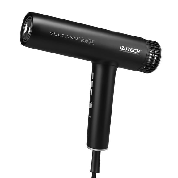 Izutech Vulcann MX 2.0 Professional Hair Dryer, Light Weight, High Heat, 1875 Watt, Black