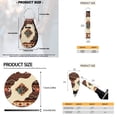thumbnail image 6 of Uorisanigo Cactus Southwest Aztec 18 Pcs Car Seat Covers Full Set Includes Shoulder Strap Protector Center Console Pad Steering Wheel Covers Gear Shift Headrest Protector Cup Holder Coaster Keychain, 6 of 7